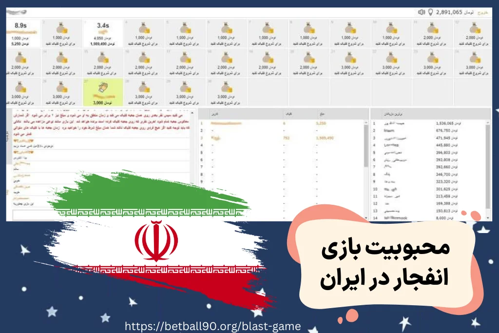 بررسی محبوبیت بازی انفجار در ایران