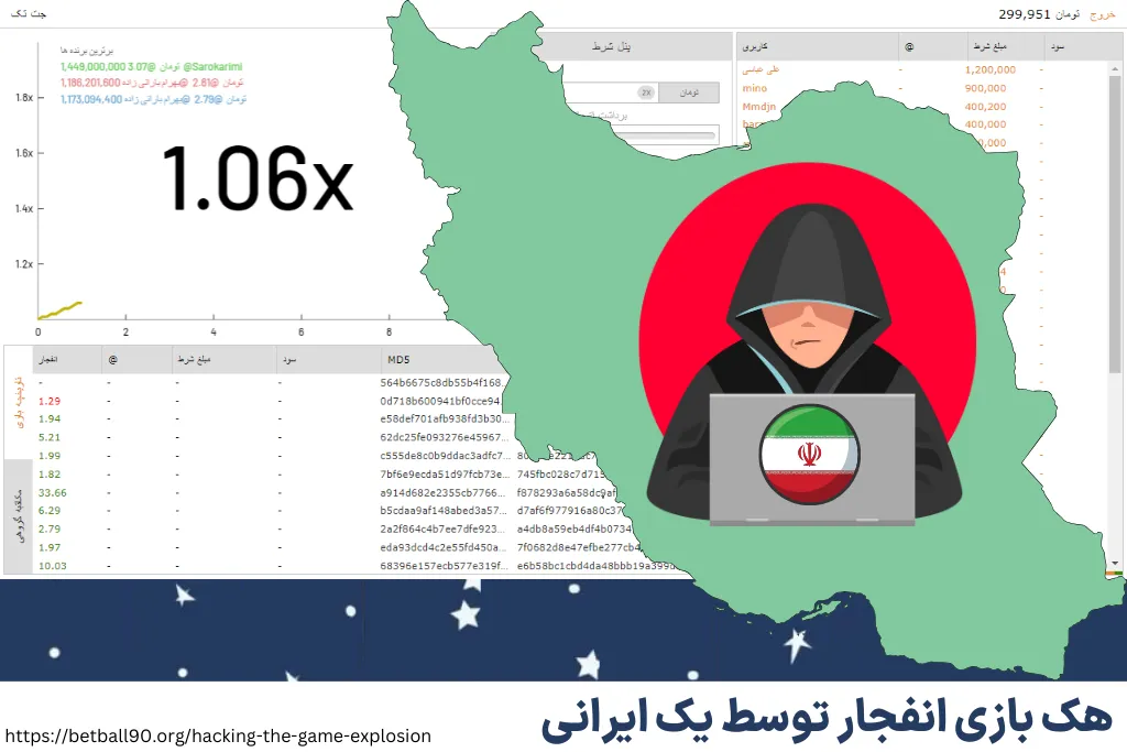 هک بازی انفجار توسط یک ایرانی