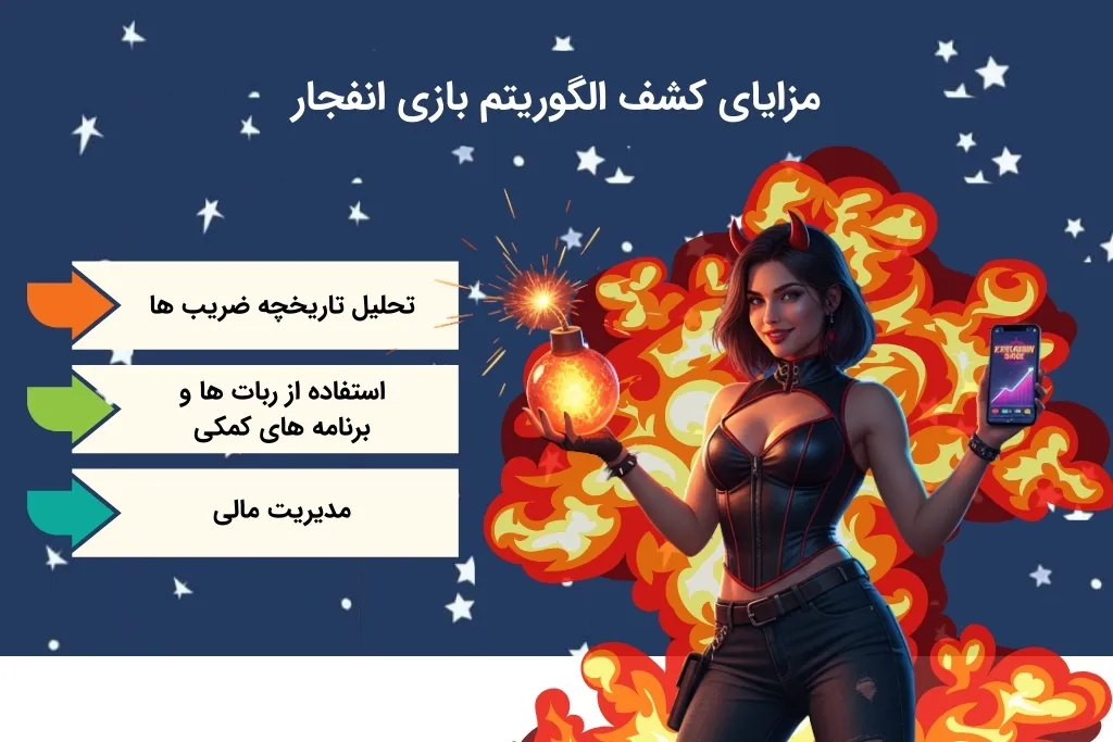 قابلیت های کاربردی الگوریتم بازی انفجار