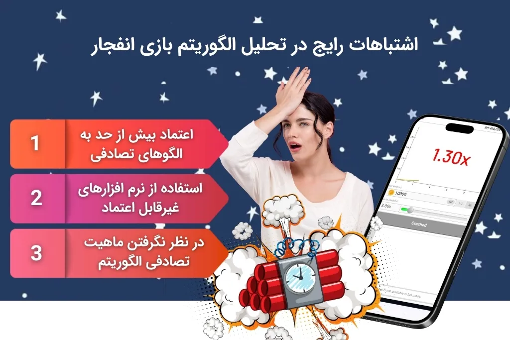 بررسی اشتباهات متداول در الگوریتم بازی انفجار
